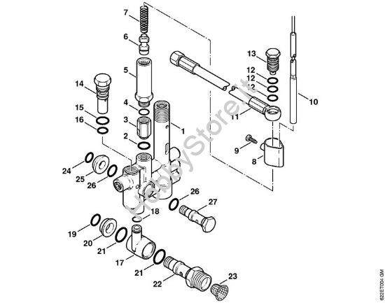 Unità  regolatrice di sicurezza, Valvola di sicurezza Idropulitrice elettrica (RE) RE 550 W della marca STIHL